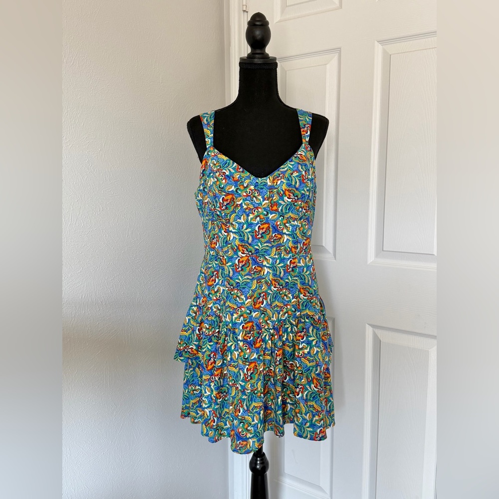 Juniors City Studio Blue Floral Mini Dress